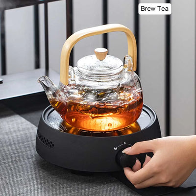 Heat Proof Glass Tea pot FR1681