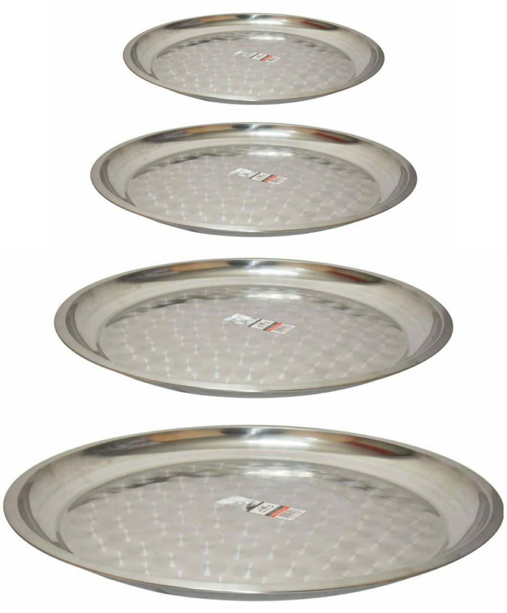 Stainless steel tray set