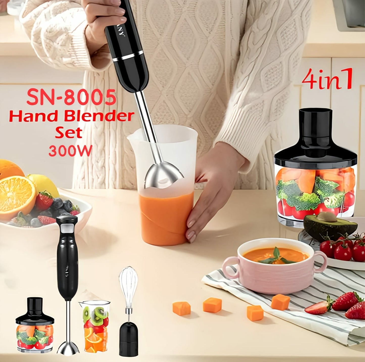 Hand Blender Set 4in1 FR1817