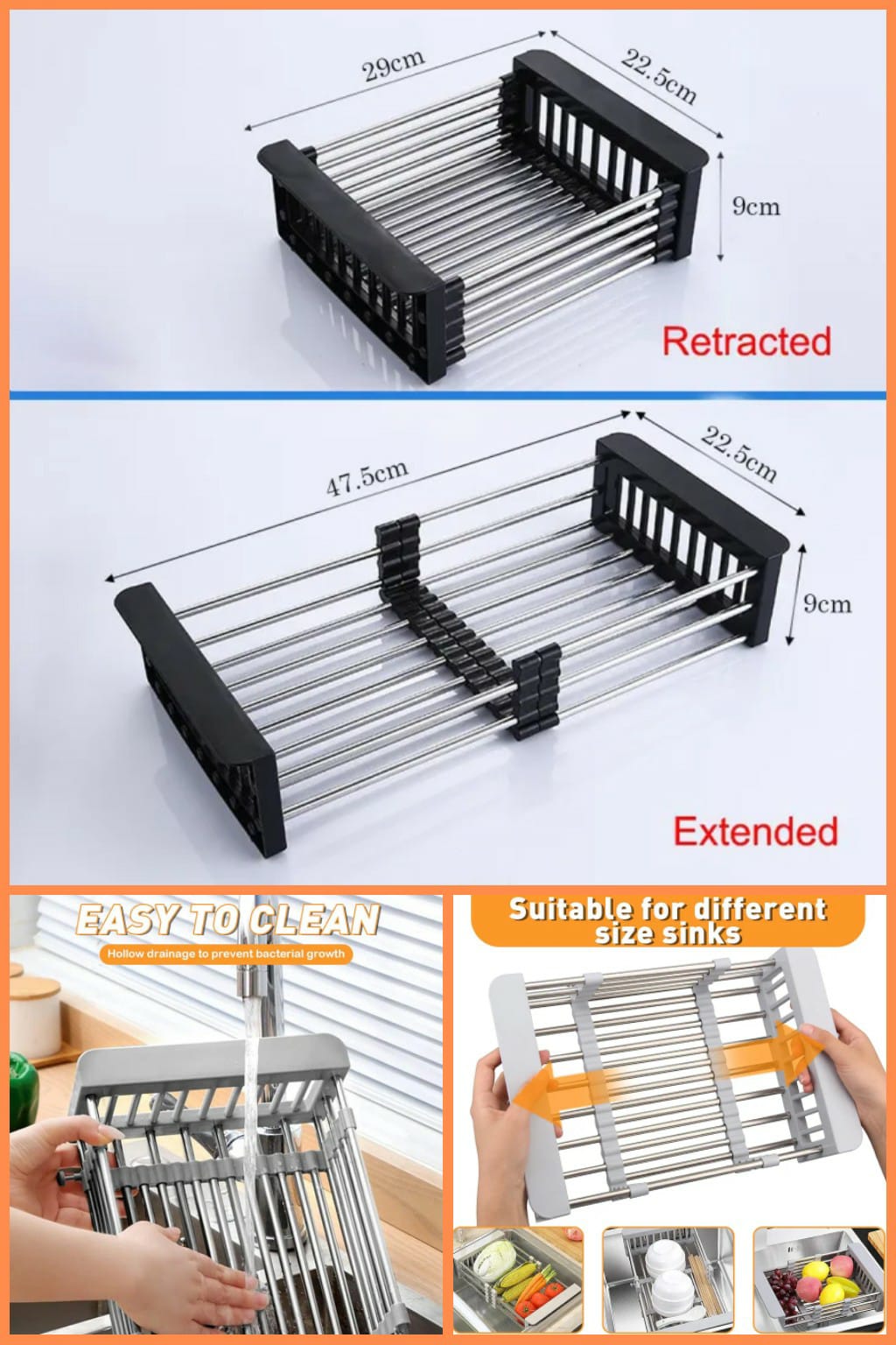 Expandable Draining Rack