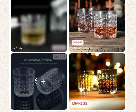 glass cup set