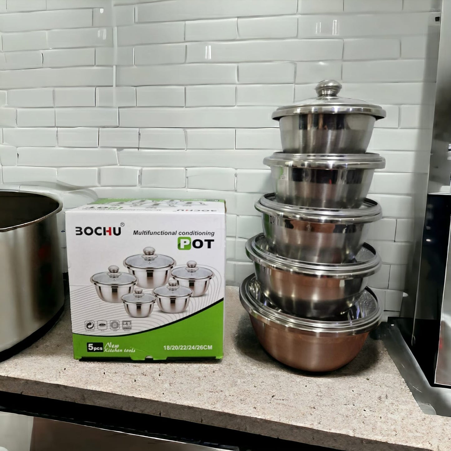 Bochu stainless pot set