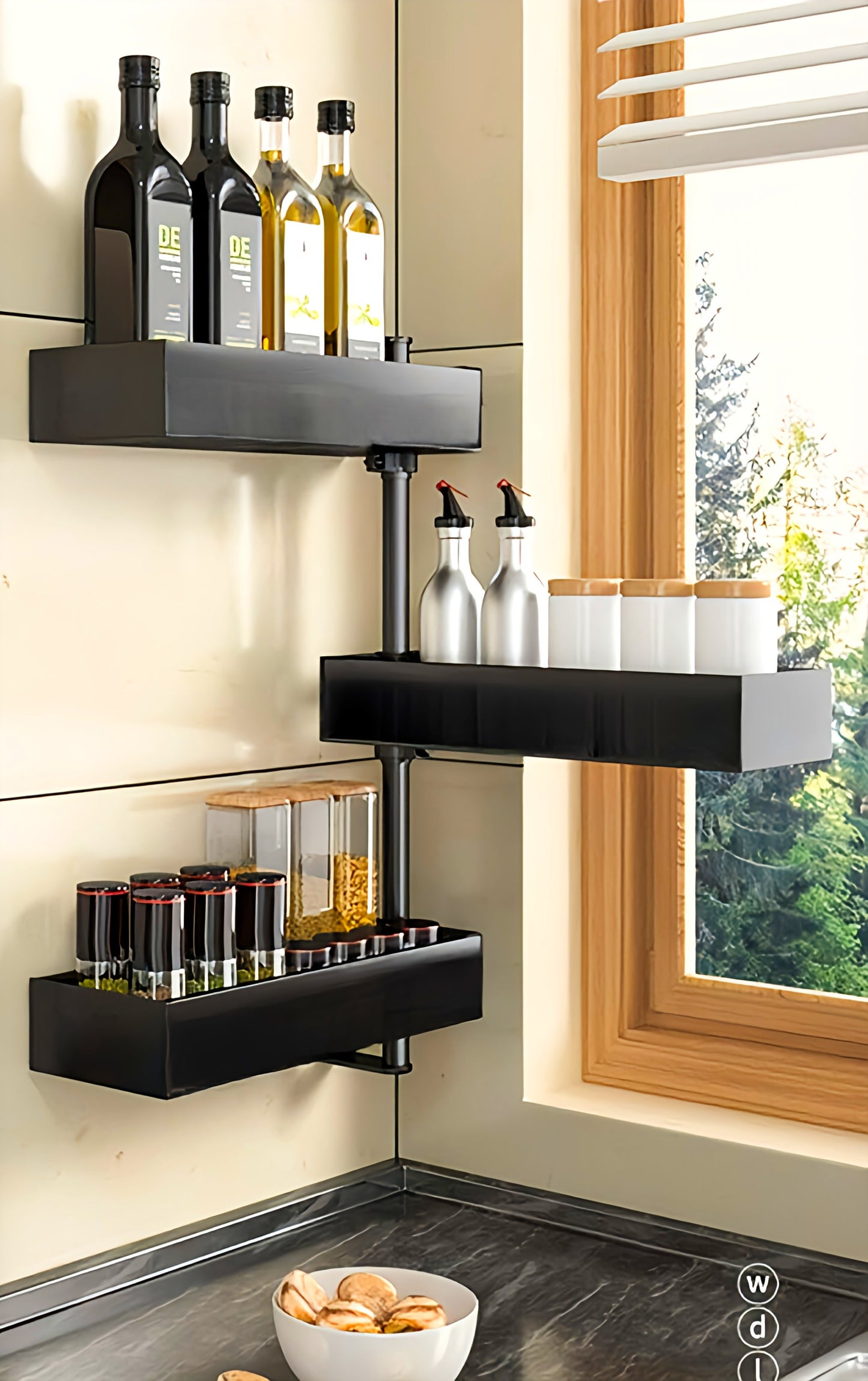 Rotating Corner Shelf