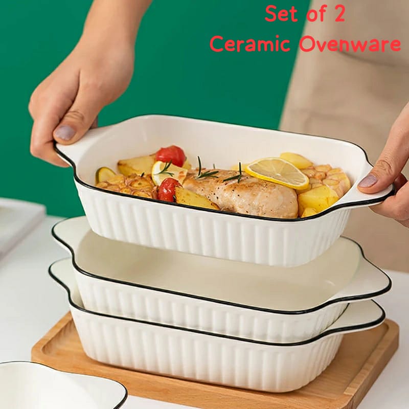 Set of 2 Ceramic OvenWare