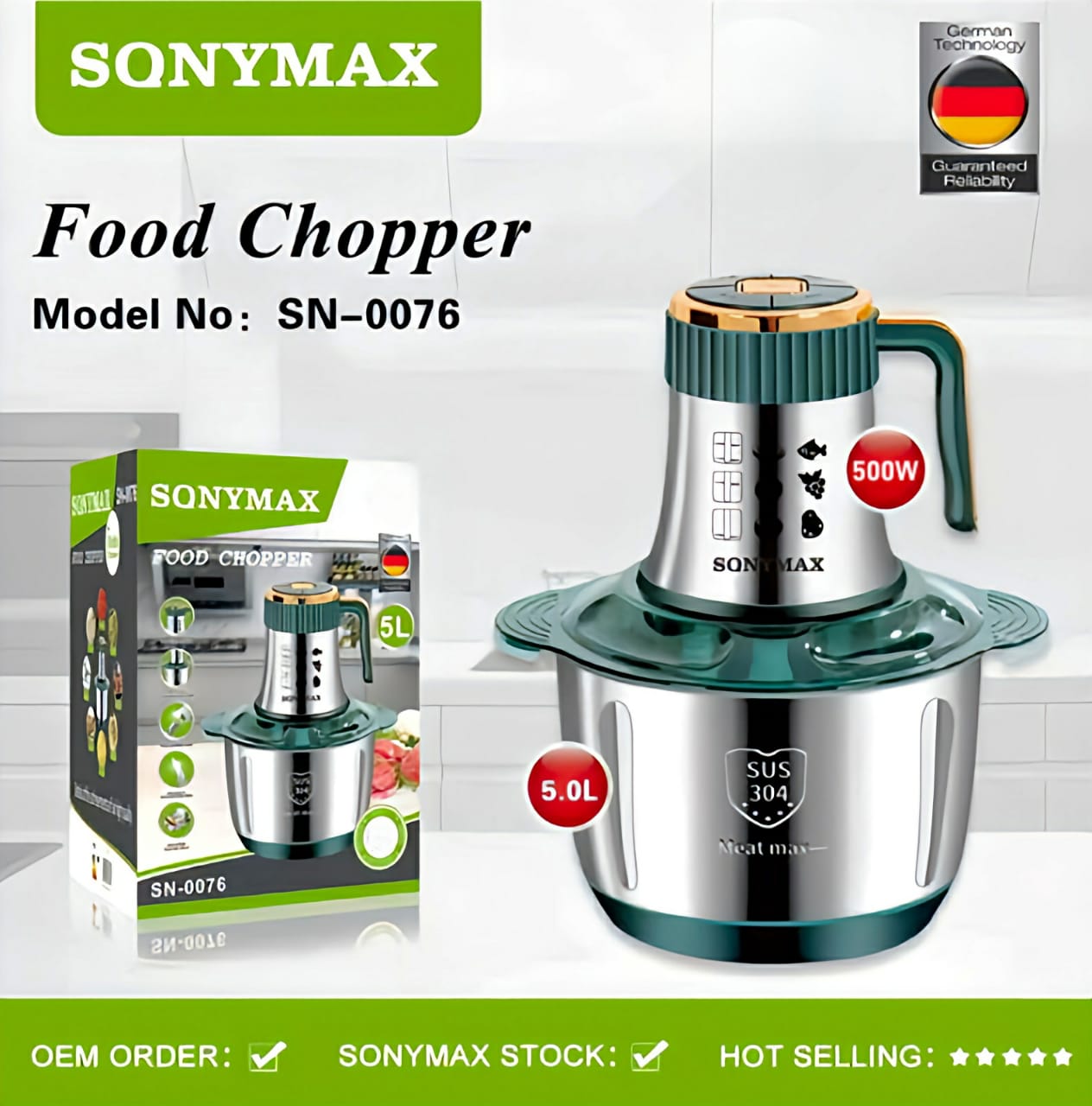 SQNYMAX SN-0076  Food Chopper