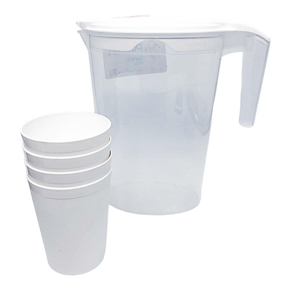 PLASTART JUG + 4 CUPS SU185