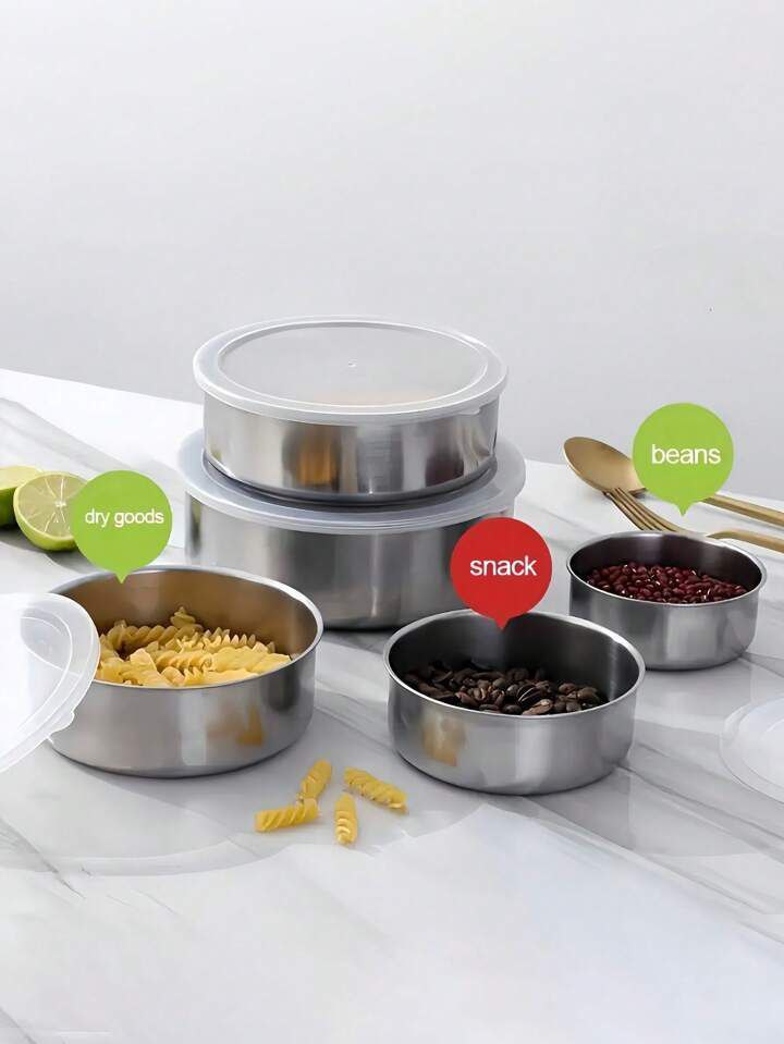 5 in 1 Stainless Containers