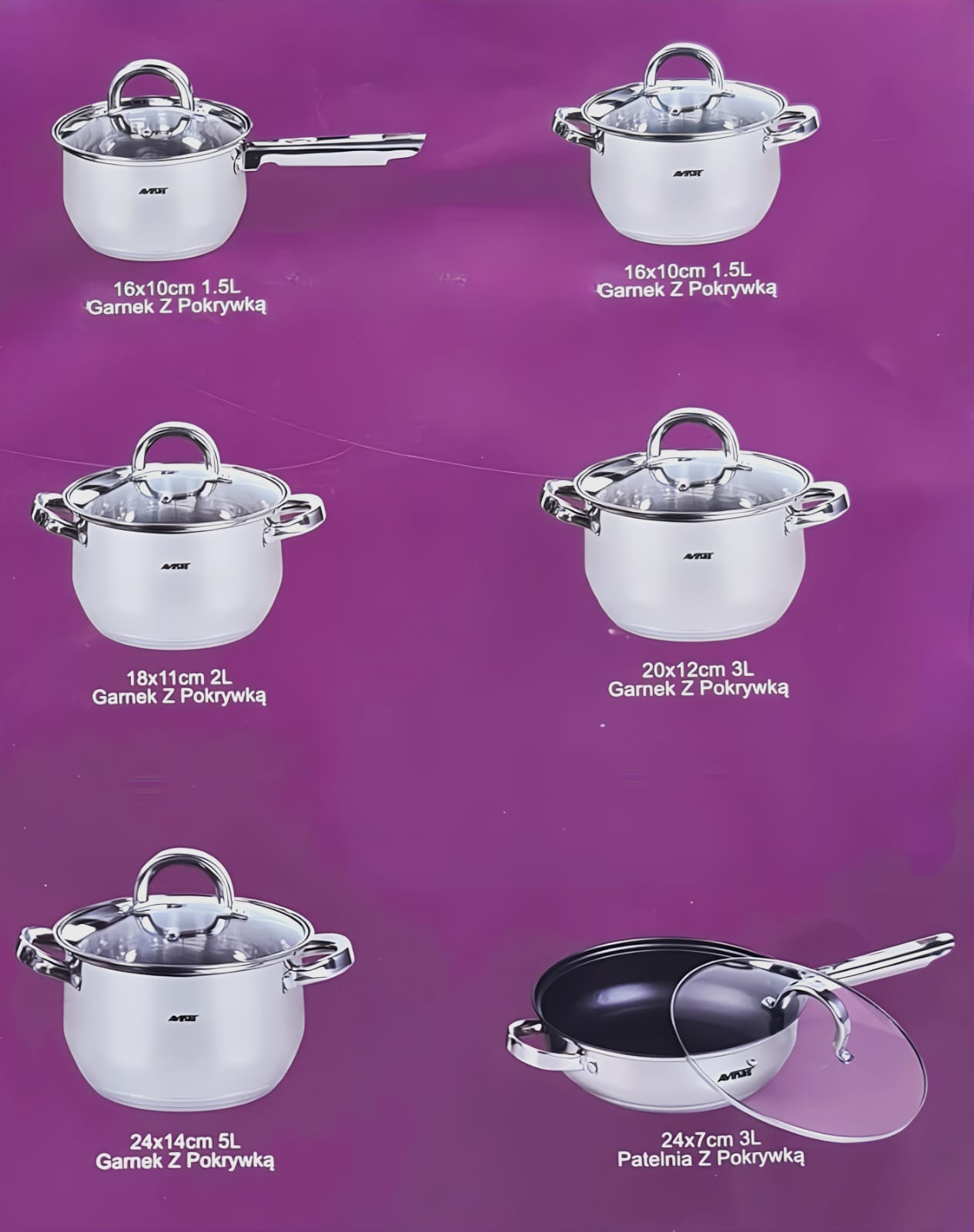 Avinas 6pcs Casserole Set